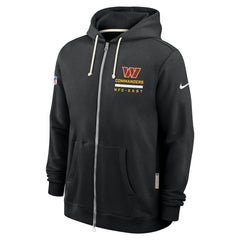 Washington Commanders Sideline Standard Issue Utility Player Dri-FIT Full-Zip Hoodie - Black Hoodies