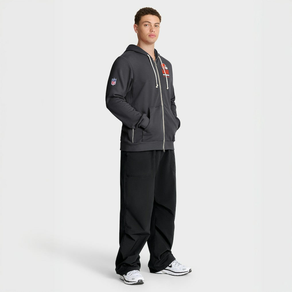 Cleveland Browns Sideline Standard Issue Utility Player Dri-FIT Full-Zip Hoodie - Anthracite Hoodies