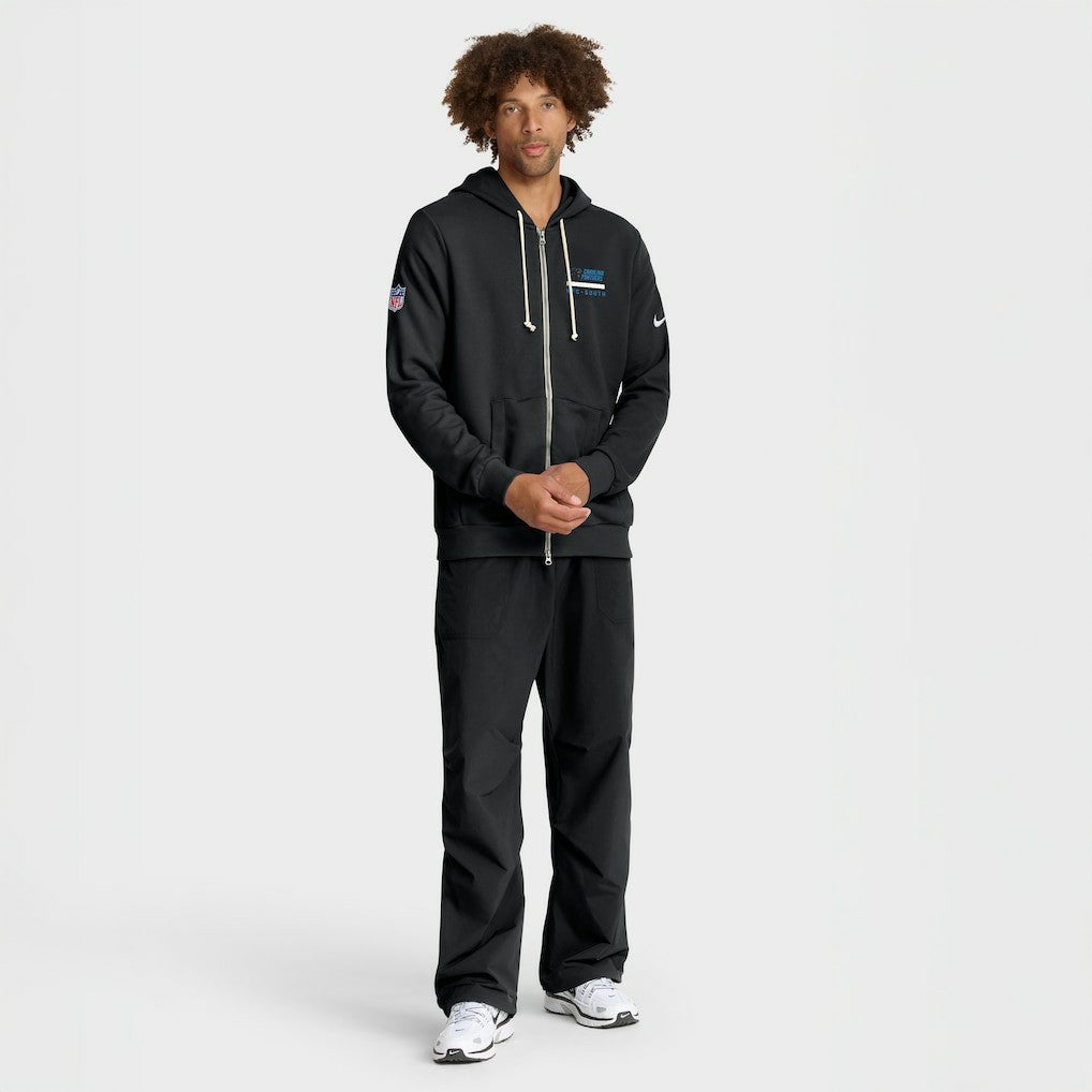 Carolina Panthers Sideline Standard Issue Utility Player Dri-FIT Full-Zip Hoodie - Black Hoodies