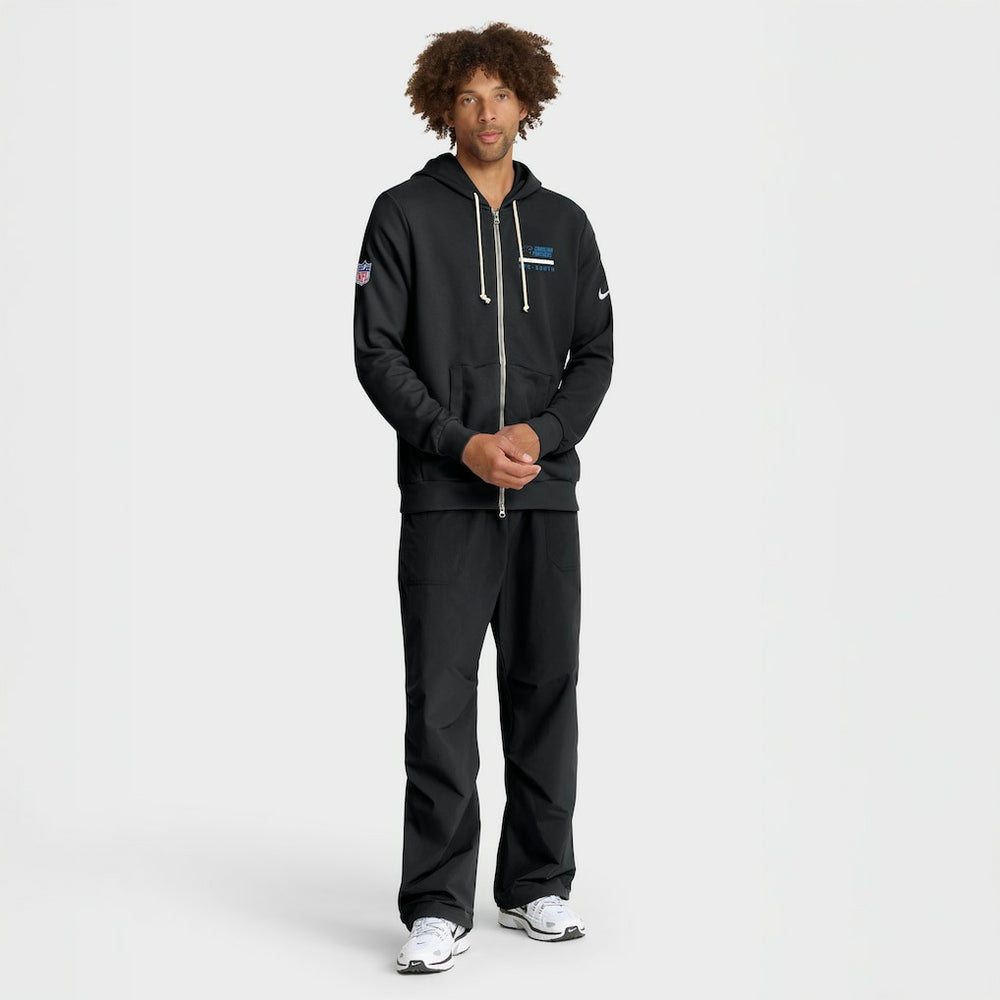 Carolina Panthers Sideline Standard Issue Utility Player Dri-FIT Full-Zip Hoodie - Black Hoodies
