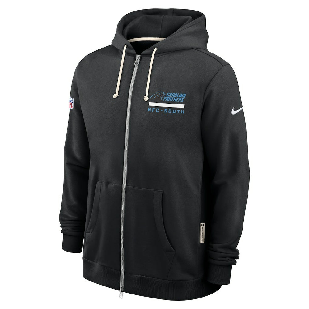 Carolina Panthers Sideline Standard Issue Utility Player Dri-FIT Full-Zip Hoodie - Black Hoodies