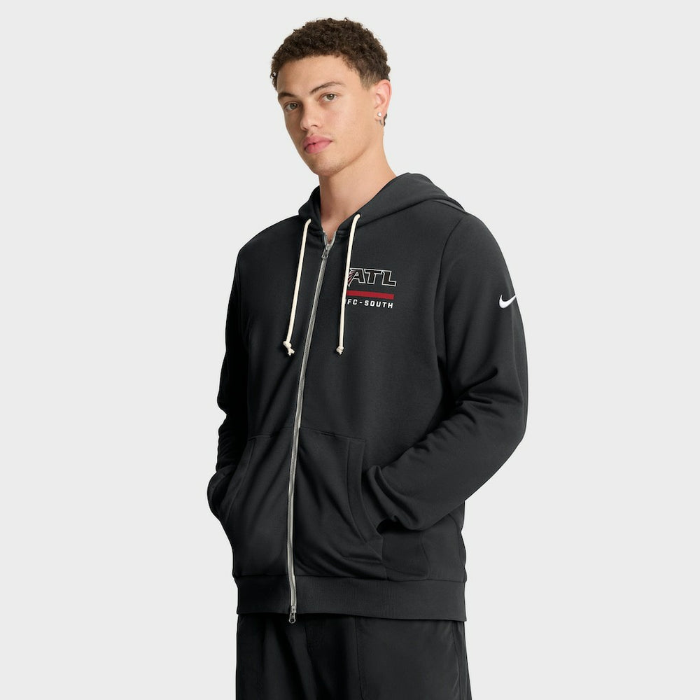 Atlanta Falcons Sideline Standard Issue Utility Player Dri-FIT Full-Zip Hoodie - Black Hoodies