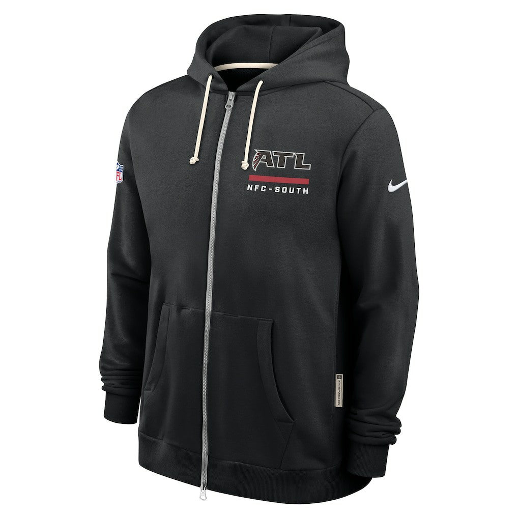 Atlanta Falcons Sideline Standard Issue Utility Player Dri-FIT Full-Zip Hoodie - Black Hoodies