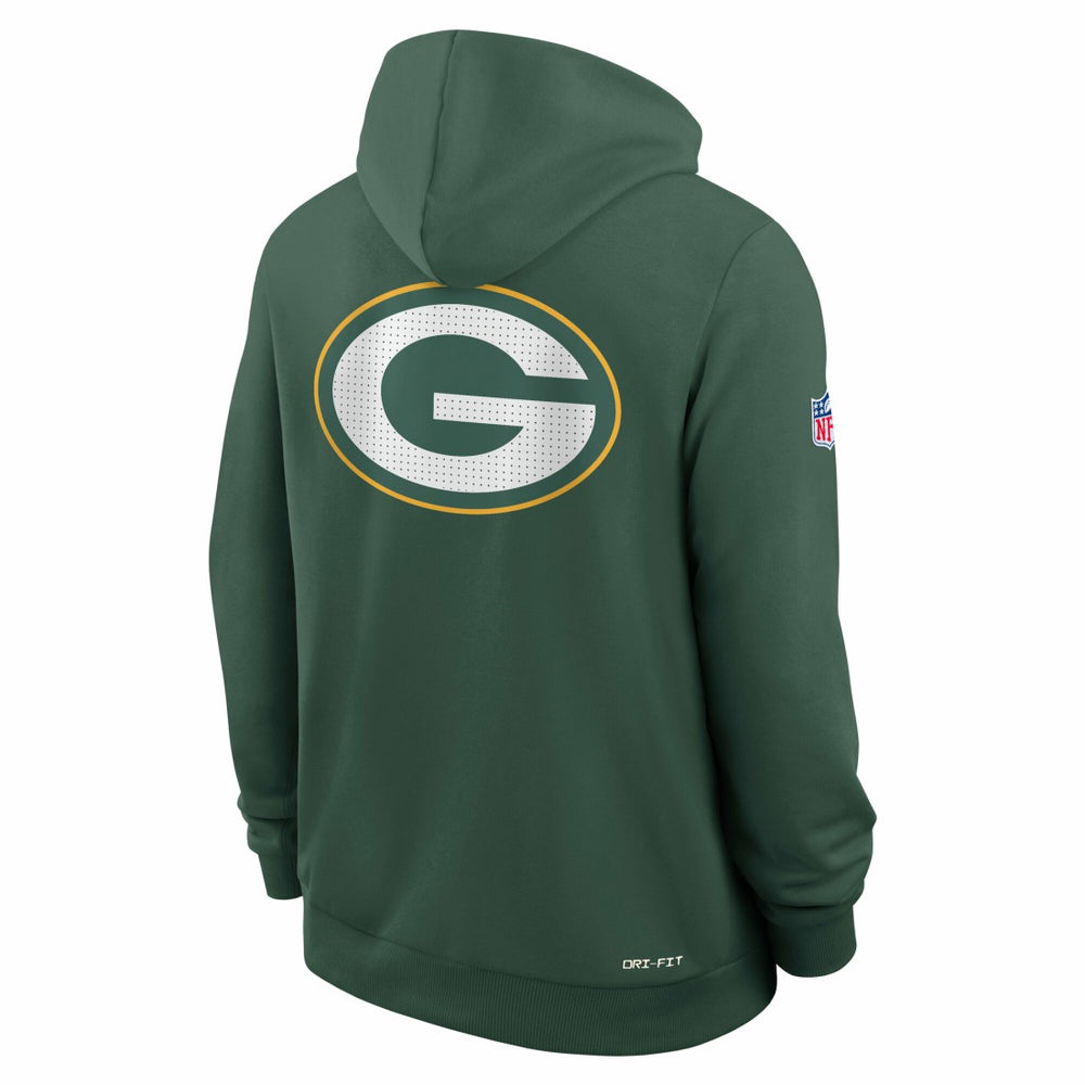 Green Bay Packers Sideline Standard Issue Utility Player Dri-FIT Full-Zip Hoodie - Green Hoodies
