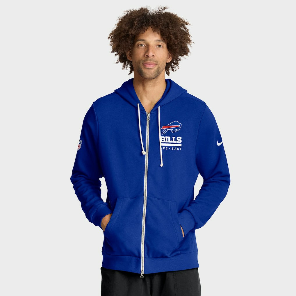 Buffalo Bills Sideline Standard Issue Utility Player Dri-FIT Full-Zip Hoodie - Royal Hoodies