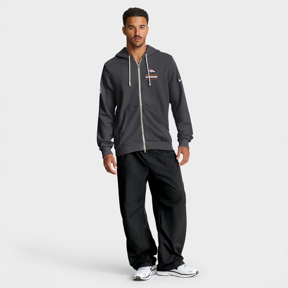 Denver Broncos Sideline Standard Issue Utility Player Dri-FIT Full-Zip Hoodie - Anthracite Hoodies