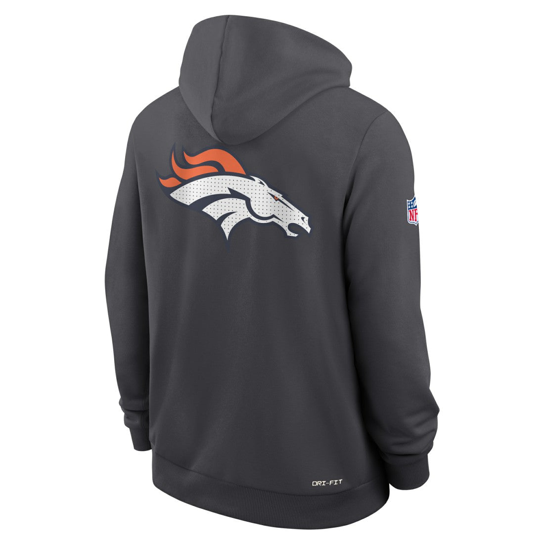 Denver Broncos Sideline Standard Issue Utility Player Dri-FIT Full-Zip Hoodie - Anthracite Hoodies