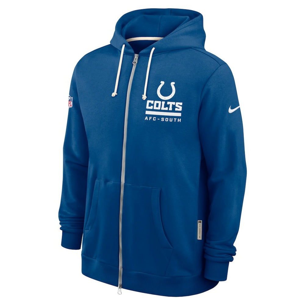 Indianapolis Colts Sideline Standard Issue Utility Player Dri-FIT Full-Zip Hoodie - Royal Hoodies