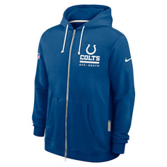 Indianapolis Colts Sideline Standard Issue Utility Player Dri-FIT Full-Zip Hoodie - Royal Hoodies