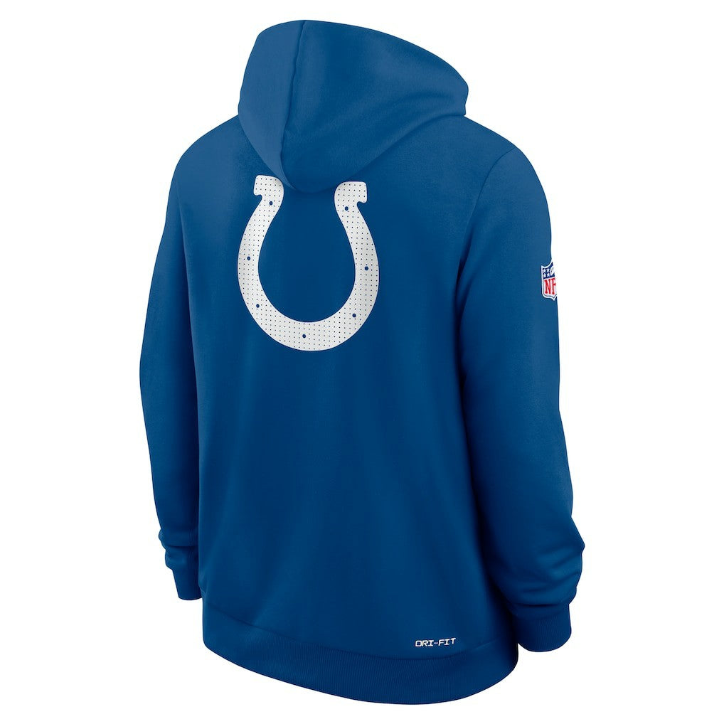 Indianapolis Colts Sideline Standard Issue Utility Player Dri-FIT Full-Zip Hoodie - Royal Hoodies