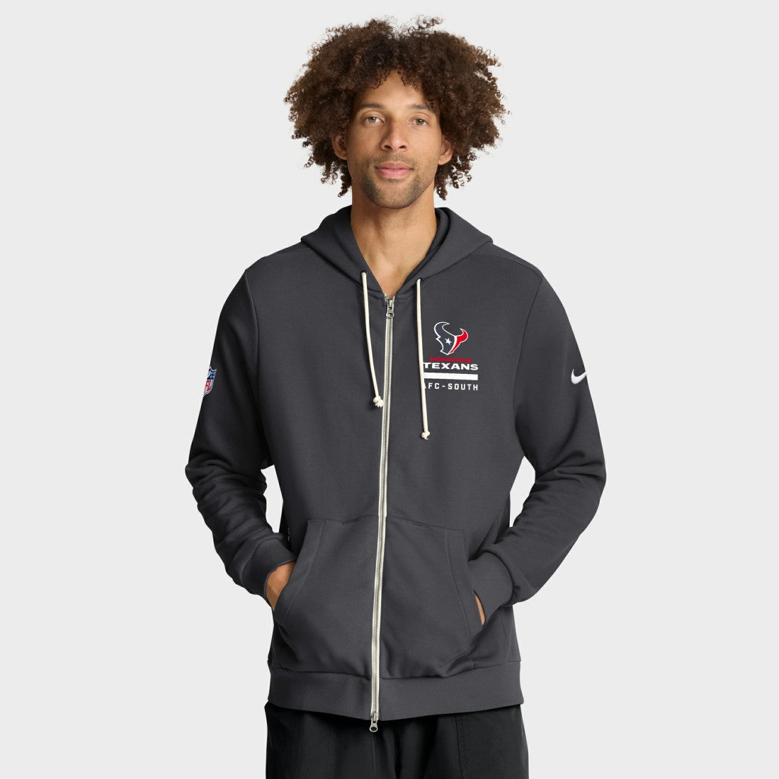 Houston Texans Sideline Standard Issue Utility Player Dri-FIT Full-Zip Hoodie - Anthracite Hoodies