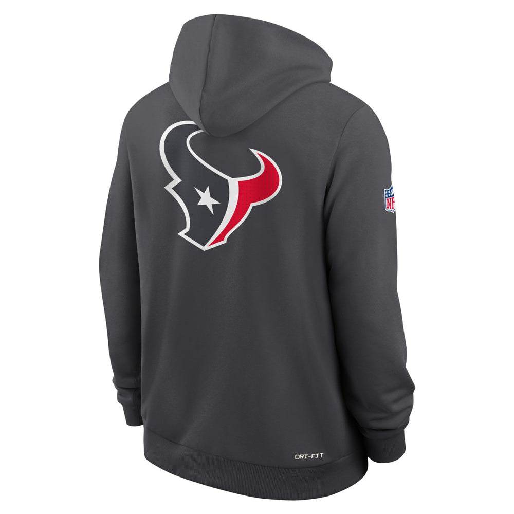 Houston Texans Sideline Standard Issue Utility Player Dri-FIT Full-Zip Hoodie - Anthracite Hoodies