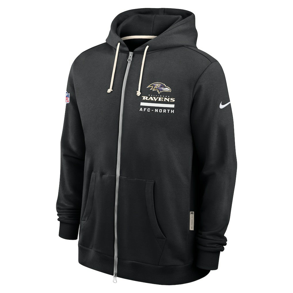 Baltimore Ravens Sideline Standard Issue Utility Player Dri-FIT Full-Zip Hoodie - Black Hoodies