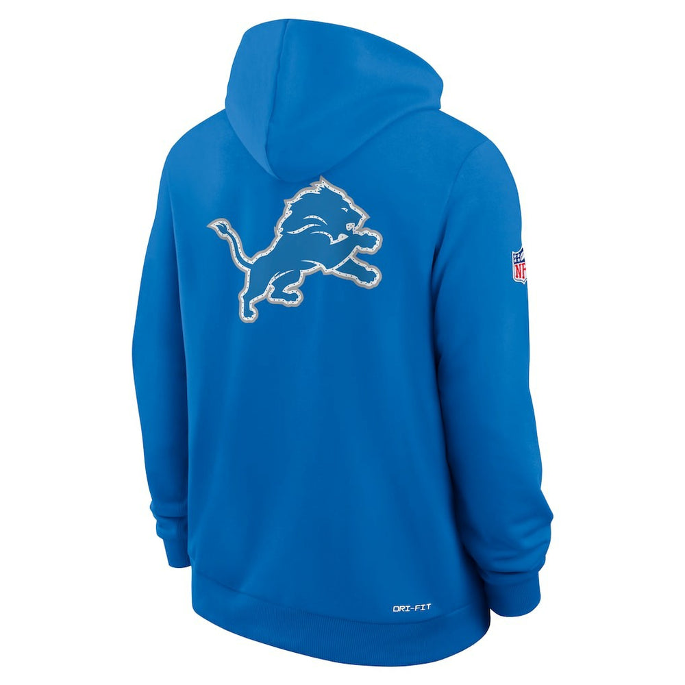Detroit Lions Sideline Standard Issue Utility Player Dri-FIT Full-Zip Hoodie - Blue Hoodies