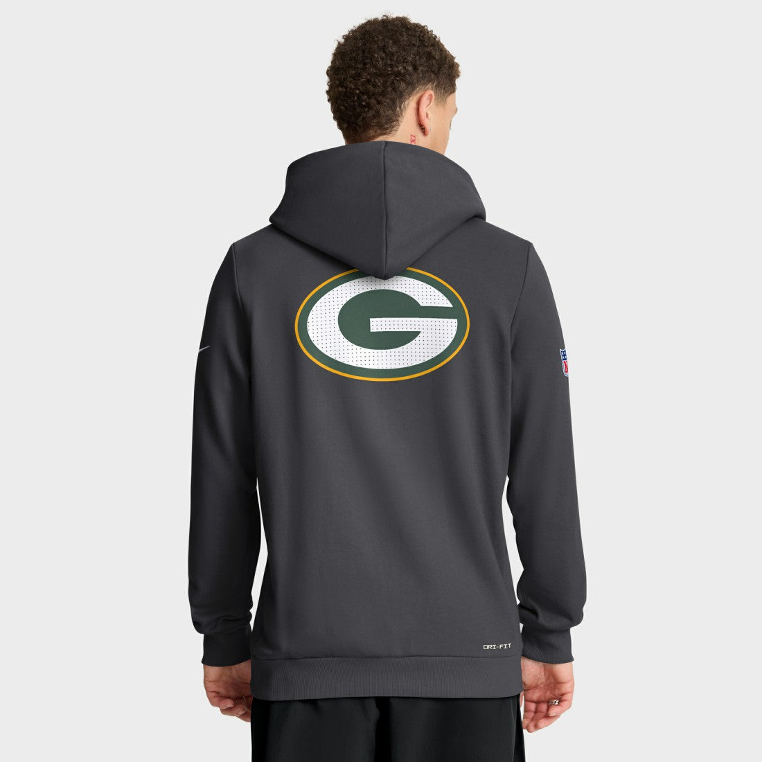 Green Bay Packers Sideline Standard Issue Utility Player Dri-FIT Full-Zip Hoodie - Anthracite Hoodies