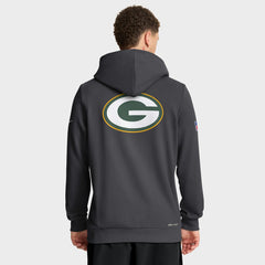 Green Bay Packers Sideline Standard Issue Utility Player Dri-FIT Full-Zip Hoodie - Anthracite Hoodies