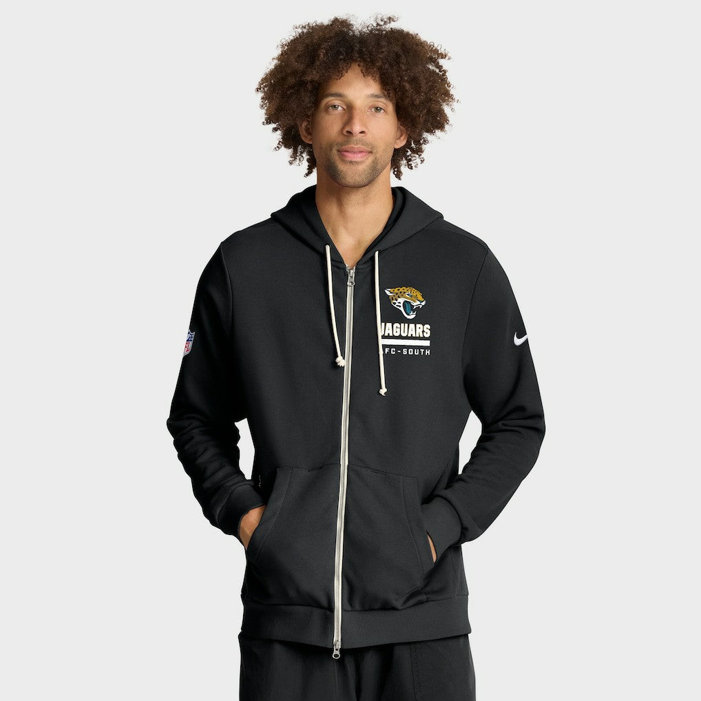 Jacksonville Jaguars Sideline Standard Issue Utility Player Dri-FIT Full-Zip Hoodie - Black Hoodies