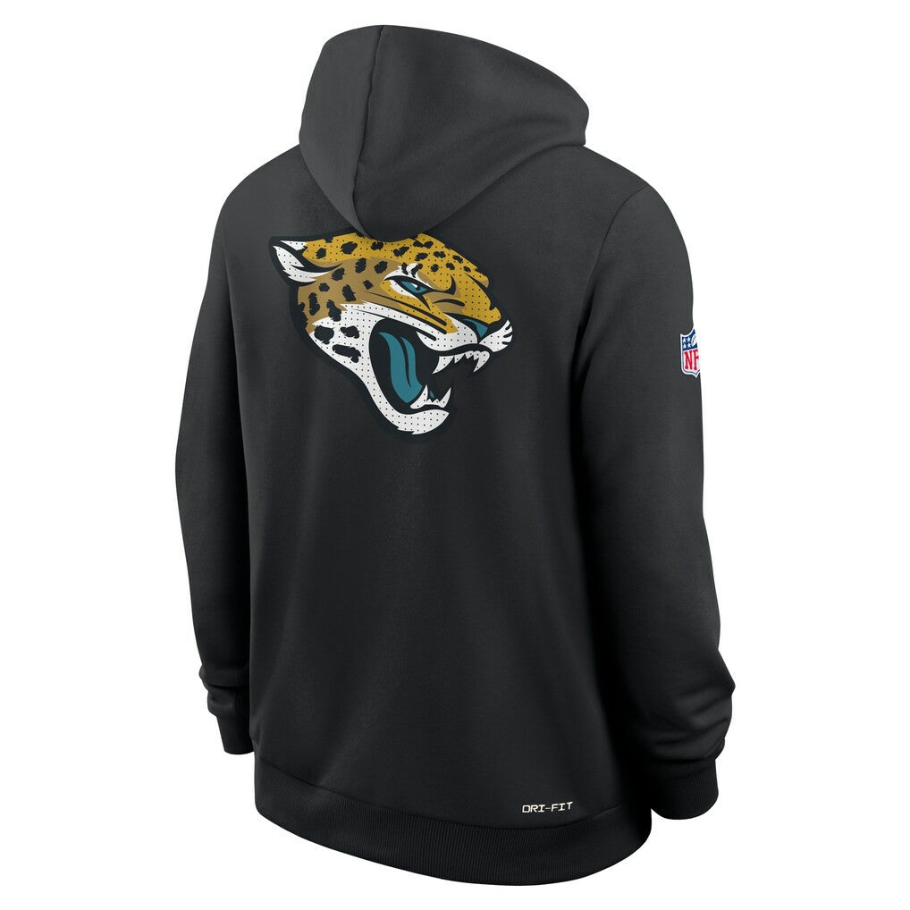 Jacksonville Jaguars Sideline Standard Issue Utility Player Dri-FIT Full-Zip Hoodie - Black Hoodies