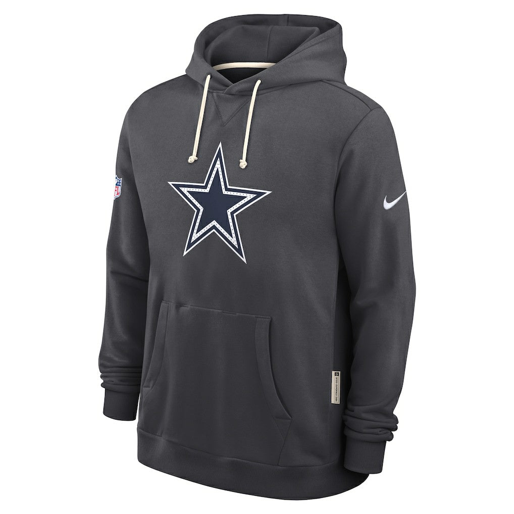 Dallas Cowboys Sideline Standard Issue Initial Home Dri-FIT Hoodie - Anthracite Hoodies