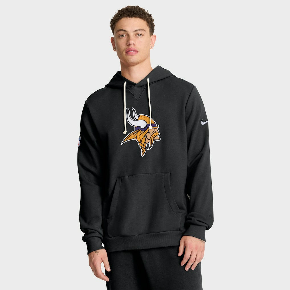 Minnesota Vikings Sideline Standard Issue Initial Home Dri-FIT Hoodie - Black Hoodies