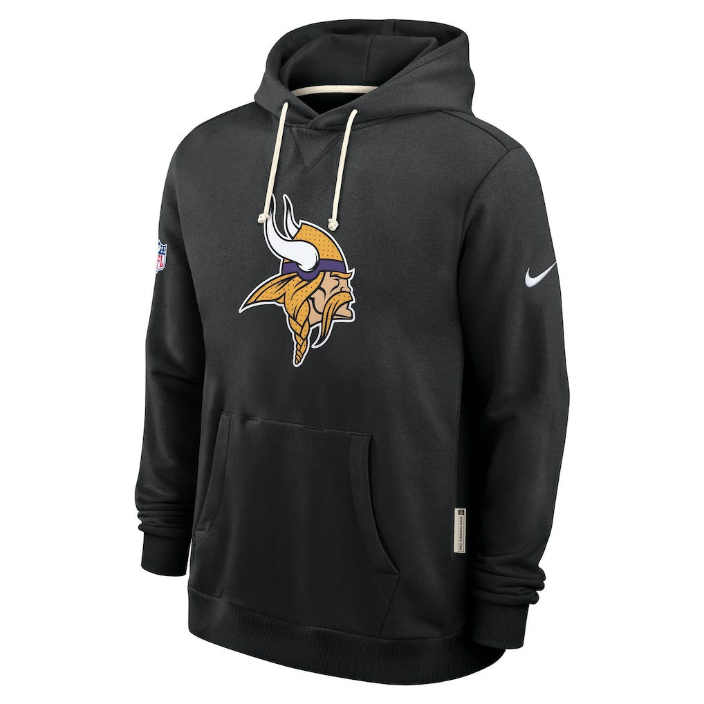 Minnesota Vikings Sideline Standard Issue Initial Home Dri-FIT Hoodie - Black Hoodies