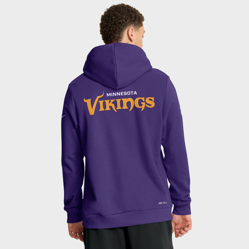 Minnesota Vikings Sideline Standard Issue Initial Home Dri-FIT Hoodie - Purple Hoodies