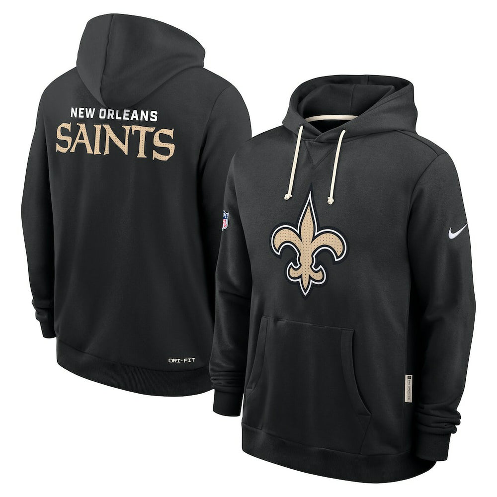New Orleans Saints Sideline Standard Issue Initial Home Dri-FIT Hoodie - Black Hoodies