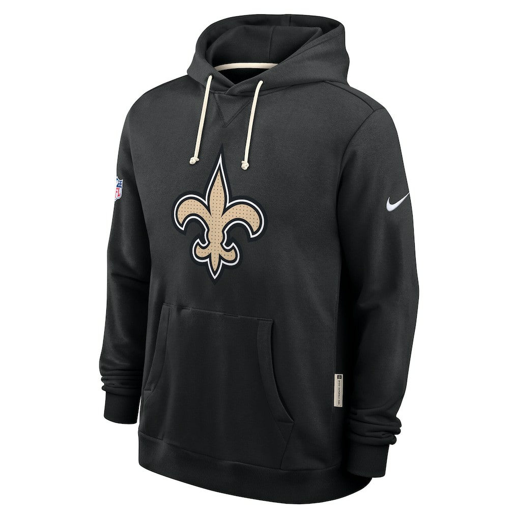 New Orleans Saints Sideline Standard Issue Initial Home Dri-FIT Hoodie - Black Hoodies