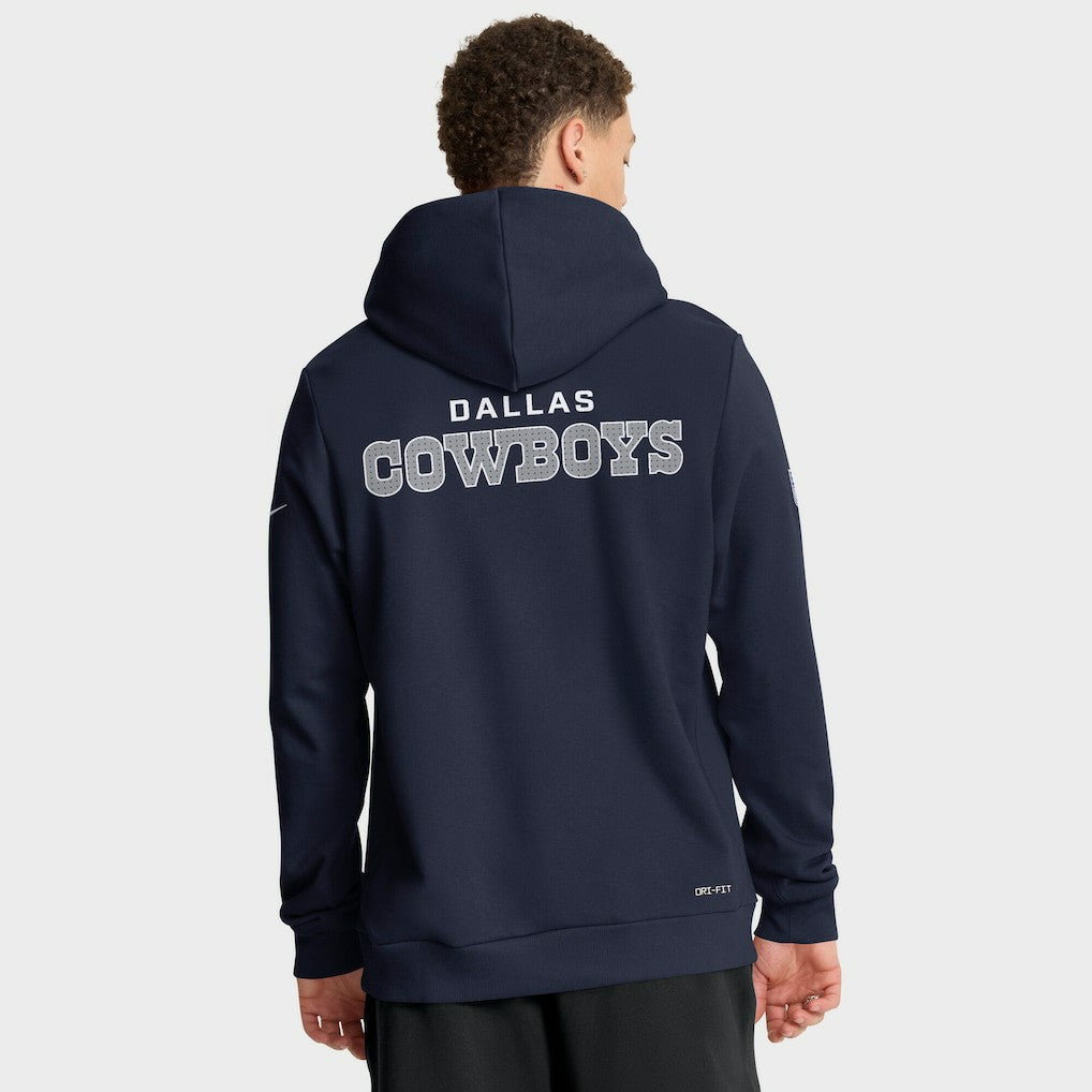 Dallas Cowboys Sideline Standard Issue Initial Home Dri-FIT Hoodie - Navy Hoodies