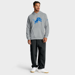 Detroit Lions Sideline Standard Issue Initial Home Dri-FIT Hoodie - Gray Hoodies
