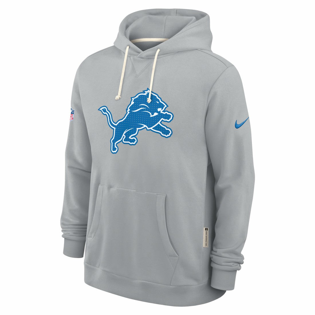 Detroit Lions Sideline Standard Issue Initial Home Dri-FIT Hoodie - Gray Hoodies