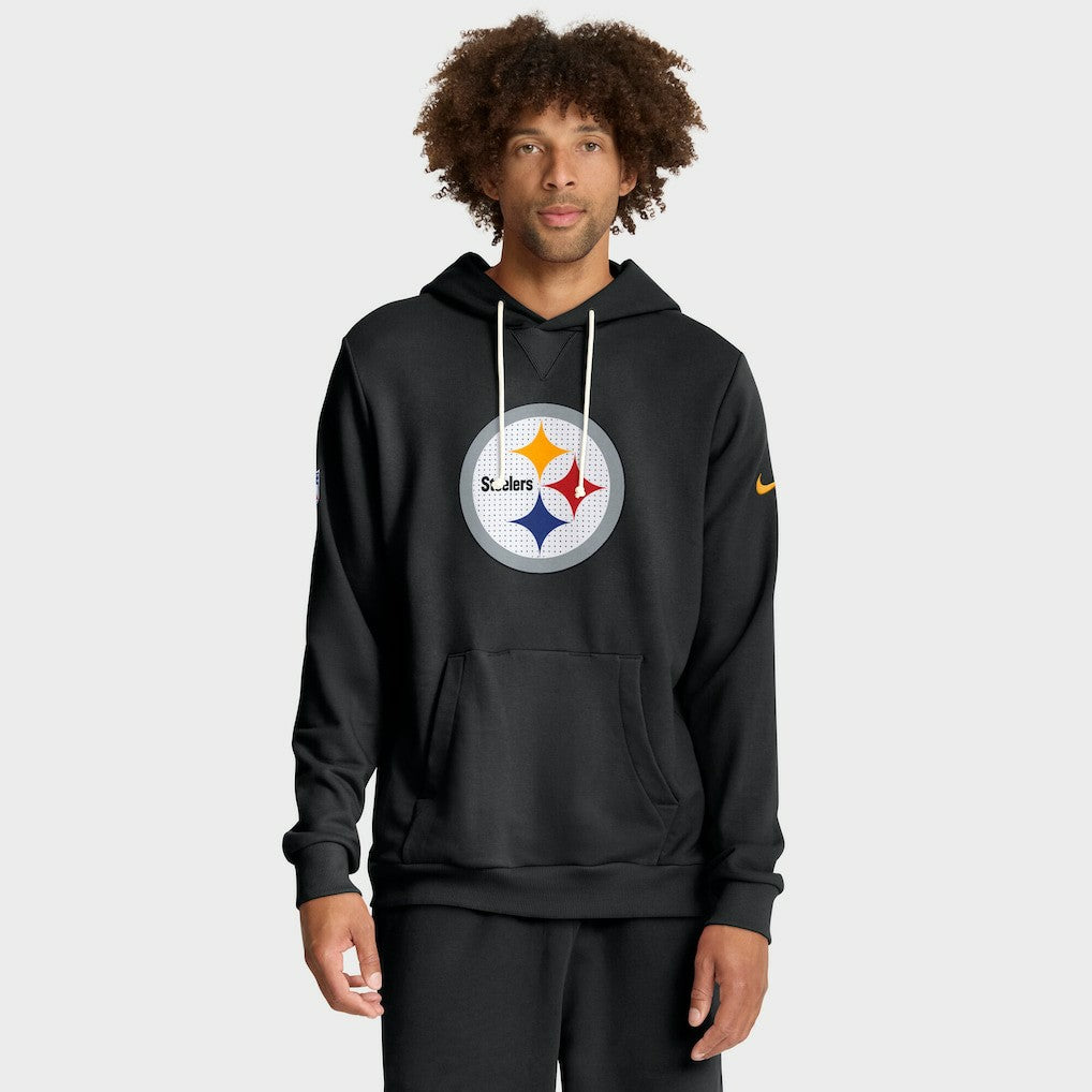 Pittsburgh Steelers Sideline Standard Issue Initial Home Dri-FIT Hoodie - Black Hoodies
