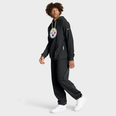 Pittsburgh Steelers Sideline Standard Issue Initial Home Dri-FIT Hoodie - Black Hoodies