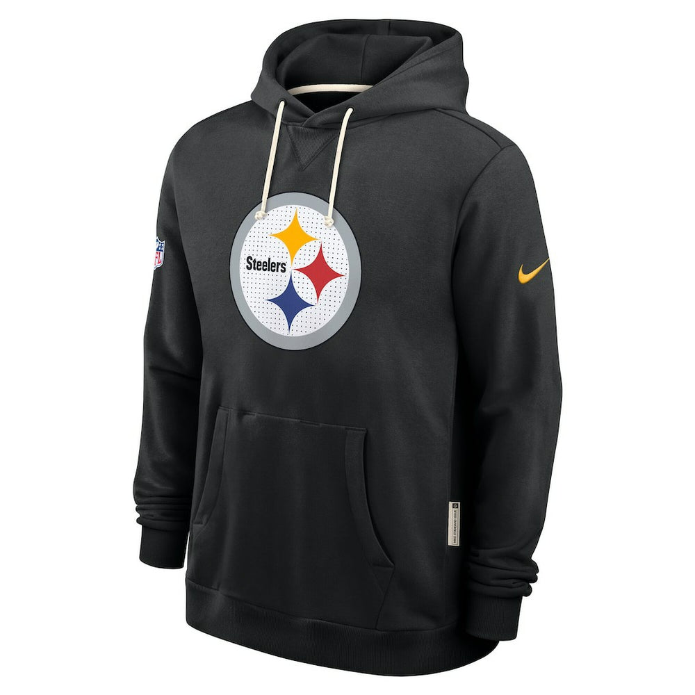 Pittsburgh Steelers Sideline Standard Issue Initial Home Dri-FIT Hoodie - Black Hoodies
