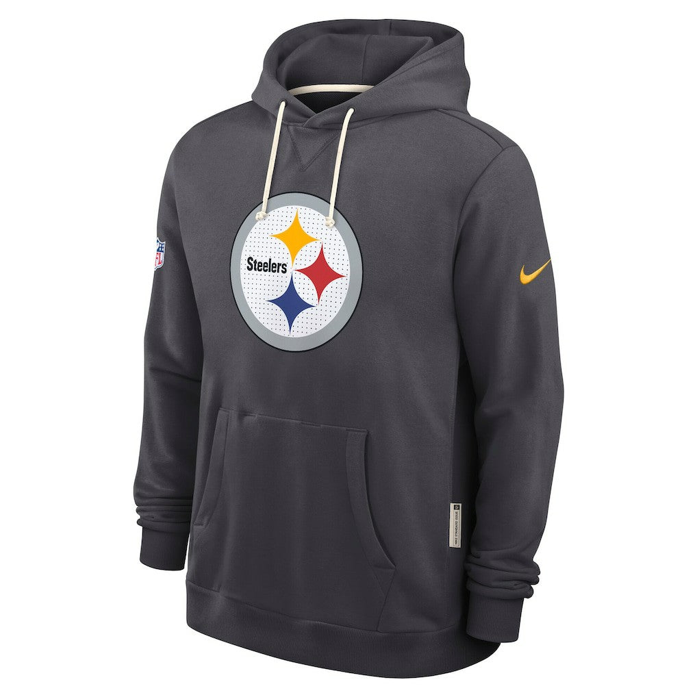 Pittsburgh Steelers Sideline Standard Issue Initial Home Dri-FIT Hoodie - Anthracite Hoodies