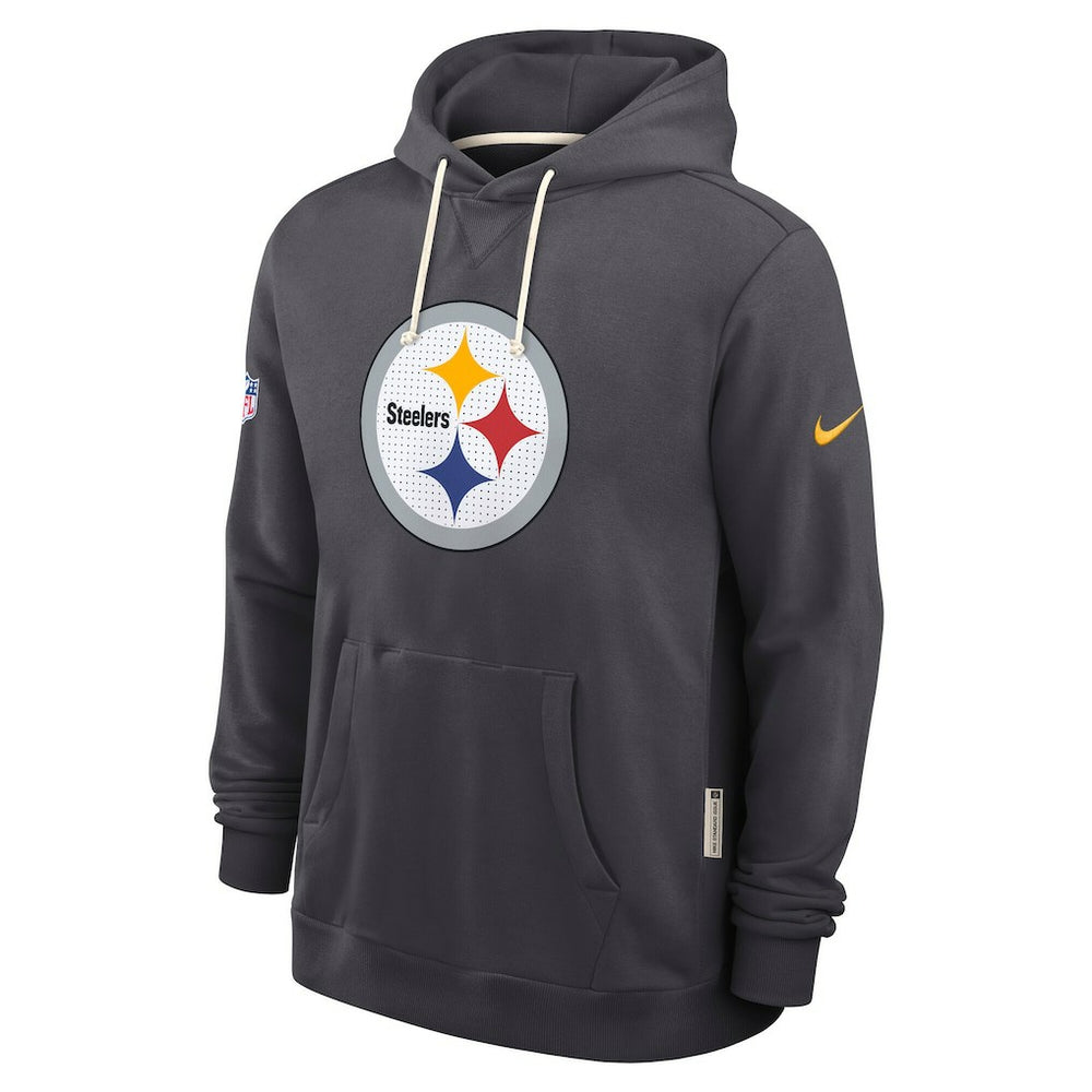 Pittsburgh Steelers Sideline Standard Issue Initial Home Dri-FIT Hoodie - Anthracite Hoodies