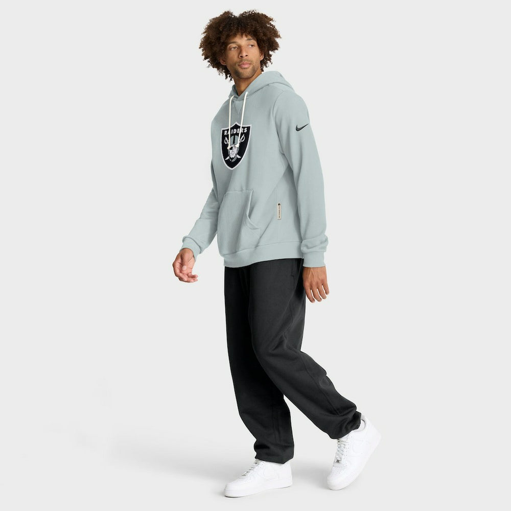 Las Vegas Raiders Sideline Standard Issue Initial Home Dri-FIT Hoodie - Silver Hoodies
