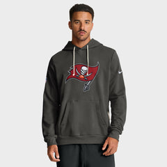 Tampa Bay Buccaneers Sideline Standard Issue Initial Home Dri-FIT Hoodie - Pewter Hoodies