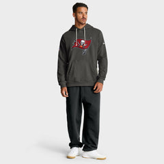 Tampa Bay Buccaneers Sideline Standard Issue Initial Home Dri-FIT Hoodie - Pewter Hoodies