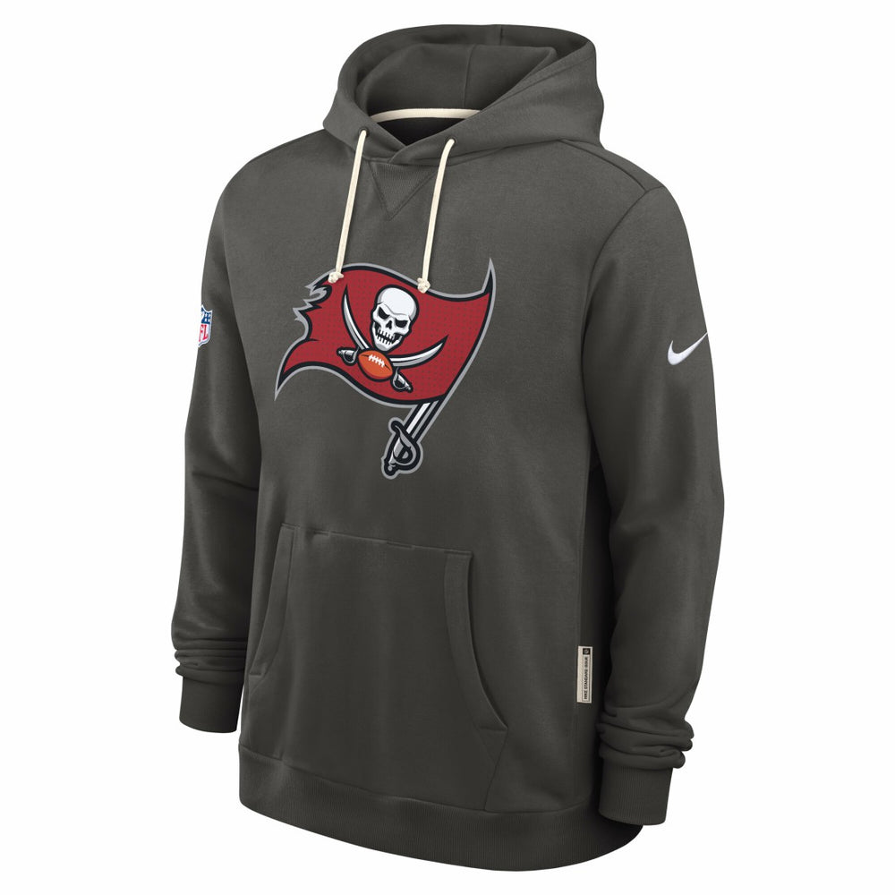 Tampa Bay Buccaneers Sideline Standard Issue Initial Home Dri-FIT Hoodie - Pewter Hoodies