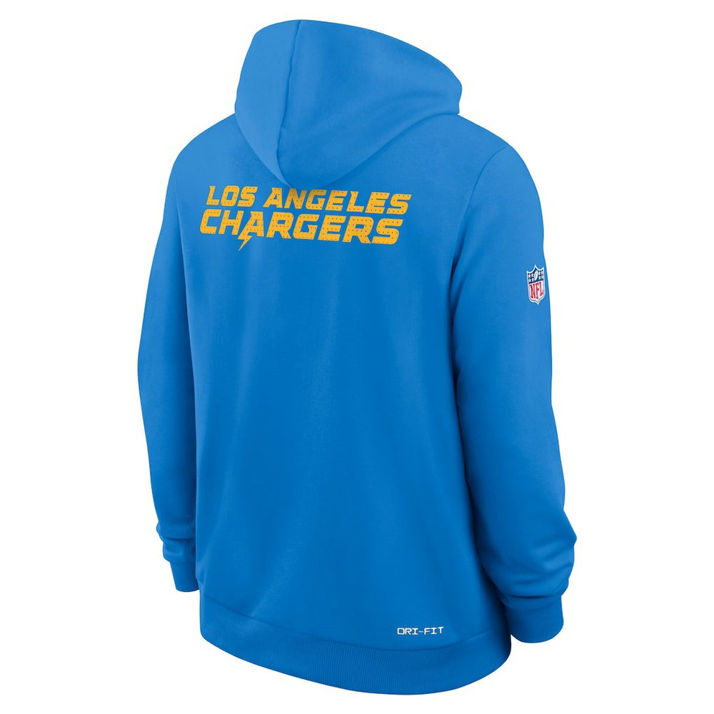 Los Angeles Chargers Sideline Standard Issue Initial Home Dri-FIT Hoodie - Powder Blue Hoodies