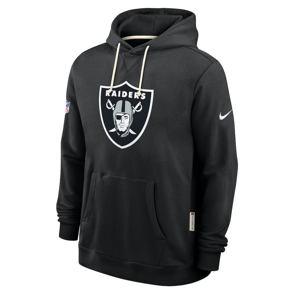 Las Vegas Raiders Sideline Standard Issue Initial Home Dri-FIT Hoodie - Black Hoodies