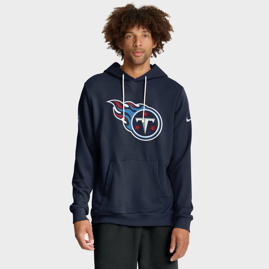 Tennessee Titans Sideline Standard Issue Initial Home Dri-FIT Hoodie - Navy Hoodies