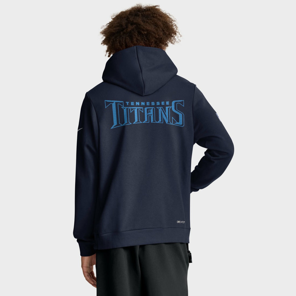Tennessee Titans Sideline Standard Issue Initial Home Dri-FIT Hoodie - Navy Hoodies