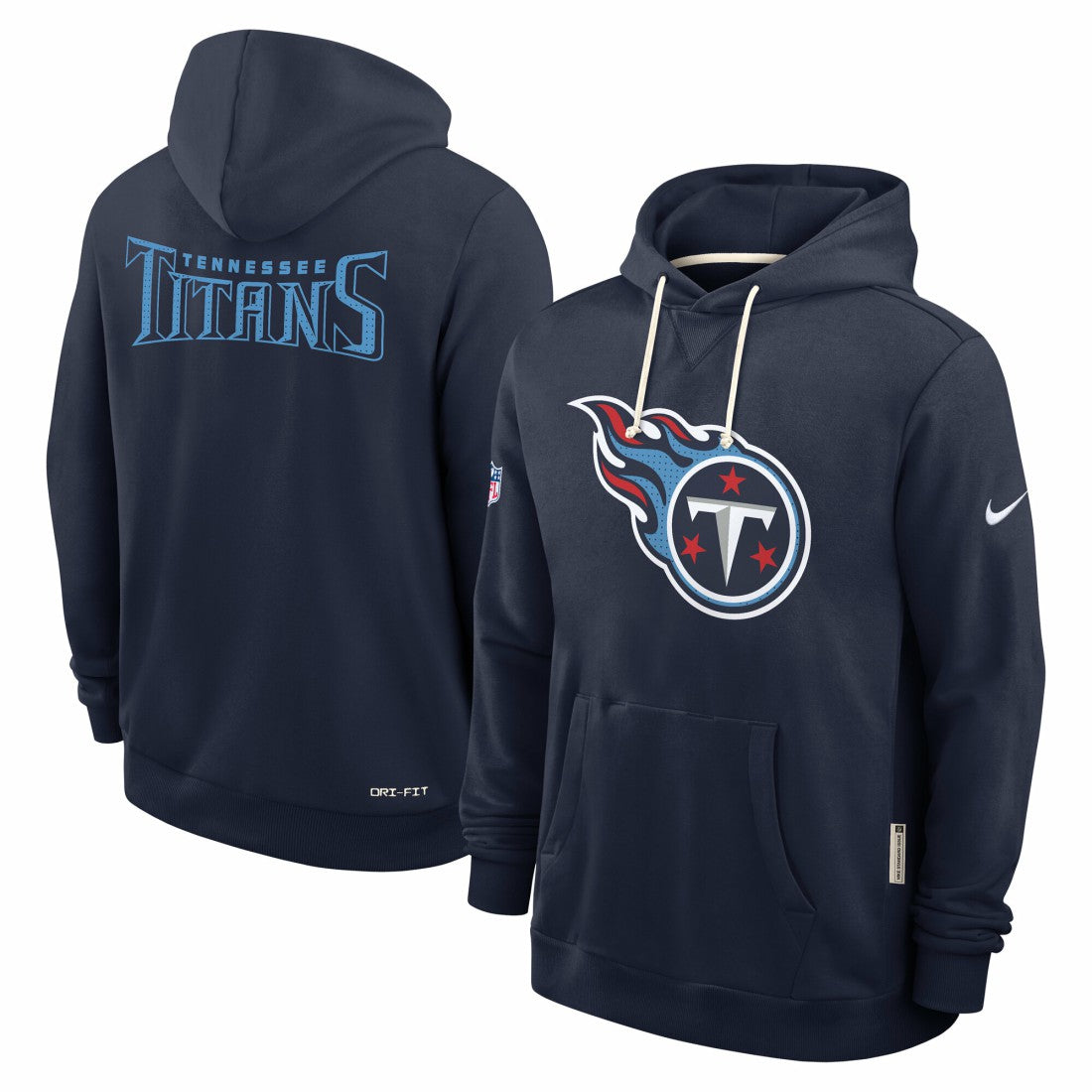 Tennessee Titans Sideline Standard Issue Initial Home Dri-FIT Hoodie - Navy Hoodies