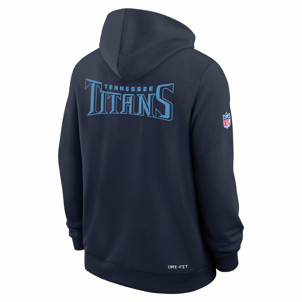 Tennessee Titans Sideline Standard Issue Initial Home Dri-FIT Hoodie - Navy Hoodies