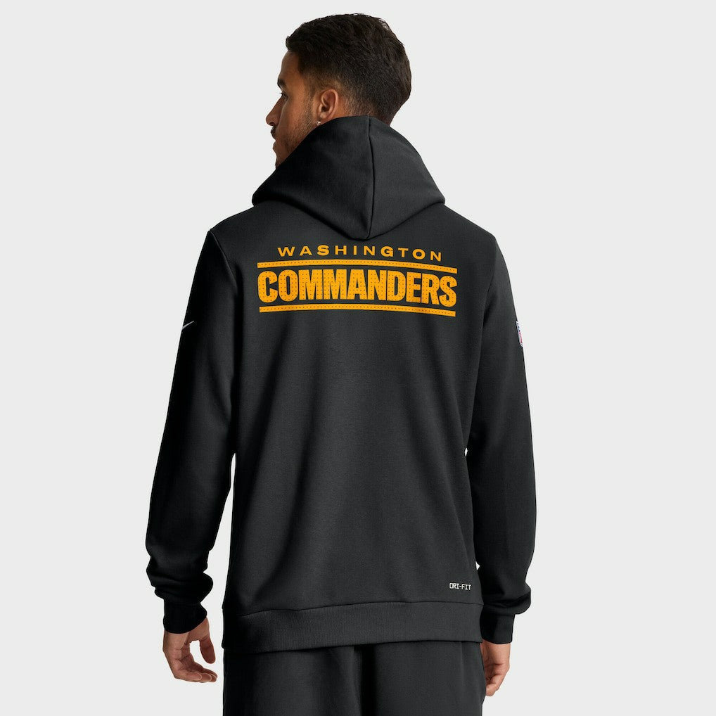 Washington Commanders Sideline Standard Issue Initial Home Dri-FIT Hoodie - Black Hoodies