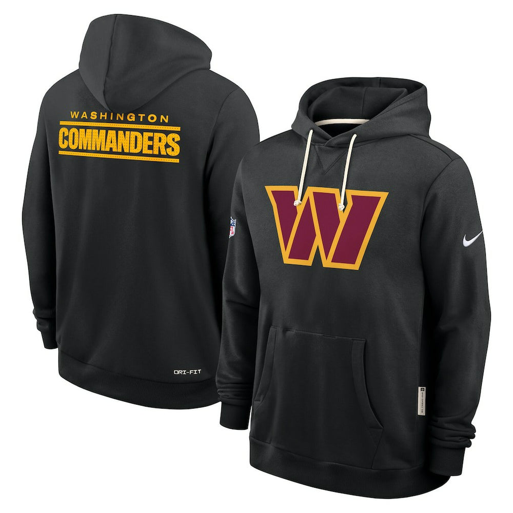 Washington Commanders Sideline Standard Issue Initial Home Dri-FIT Hoodie - Black Hoodies