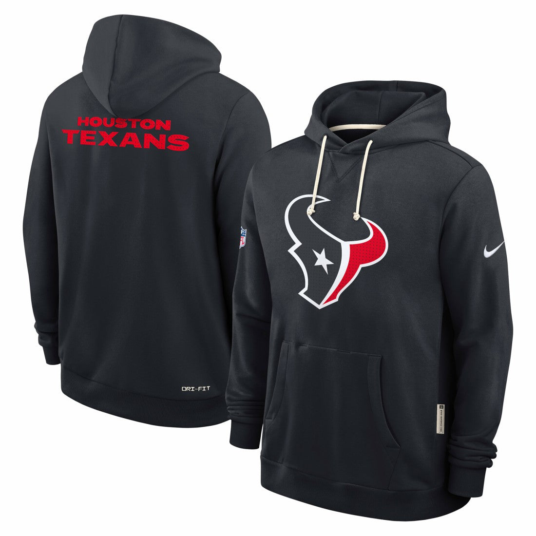 Houston Texans Sideline Standard Issue Initial Home Dri-FIT Hoodie - Navy Hoodies