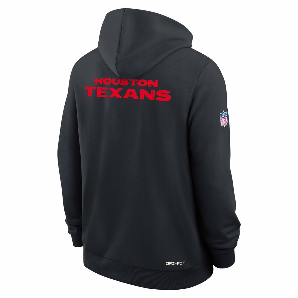 Houston Texans Sideline Standard Issue Initial Home Dri-FIT Hoodie - Navy Hoodies